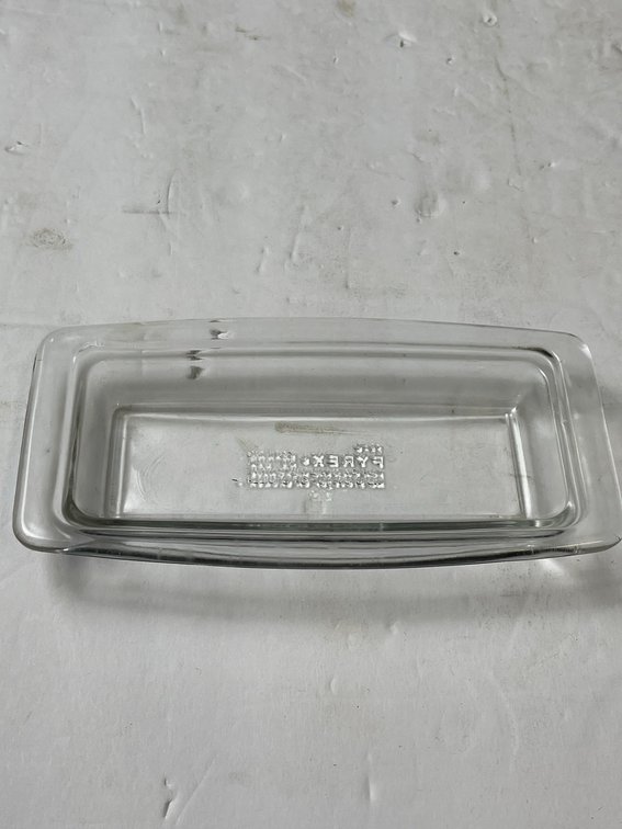 Pyrex 13-E Clear Glass Butter Dish Lid Only