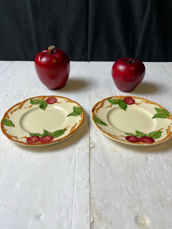 Franciscan Ware Desert Rose Saucers, Set of 2