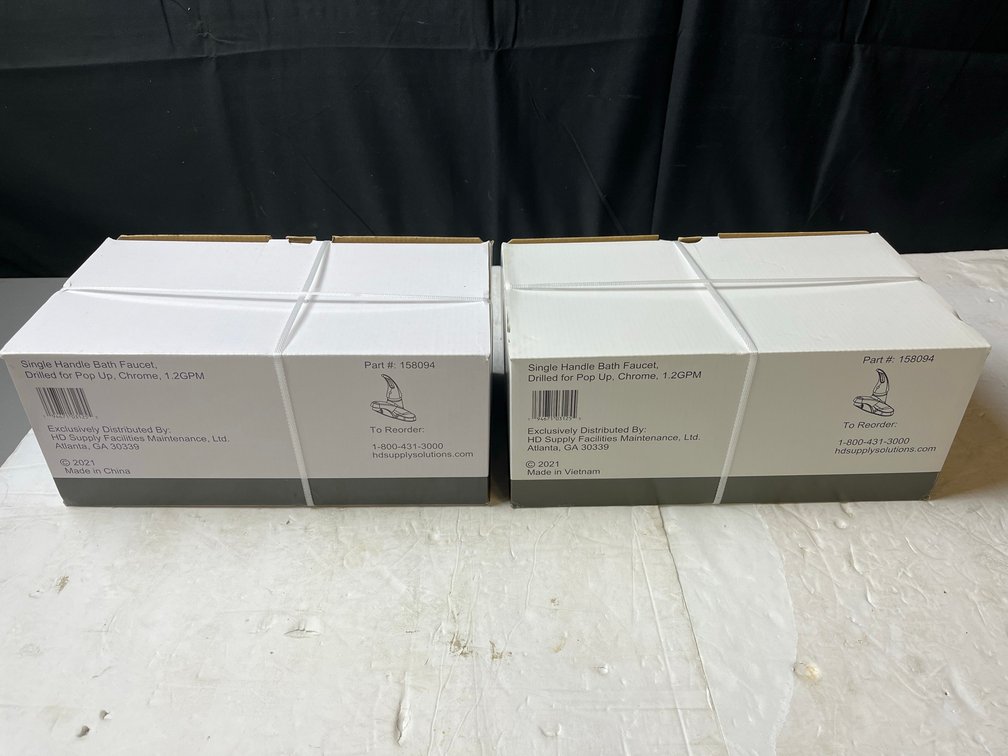 2 Boxes Single Handle Bath Faucets Chrome 1.2GPM