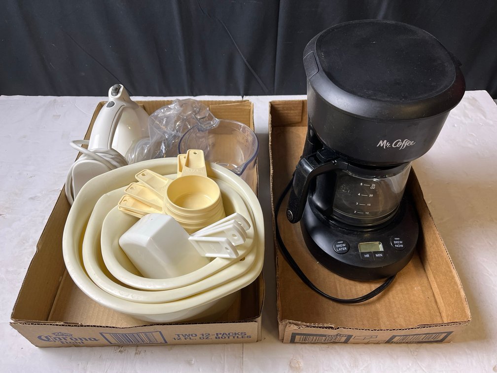 Mr. Coffee Coffee Maker and Kitchen Utensils