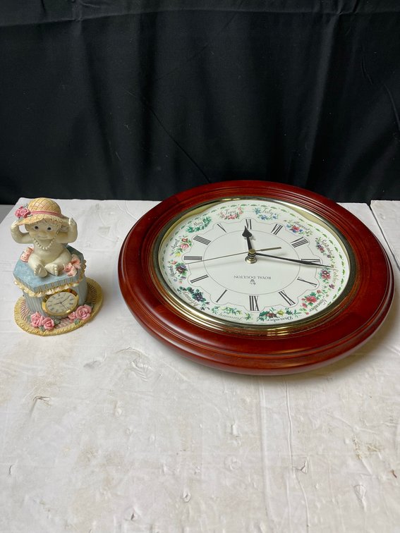 Royal Doulton Flower of the Month Wall Clock