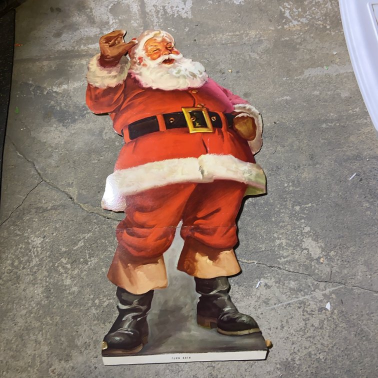 Large Die-Cut Santa Claus Cardboard Standee