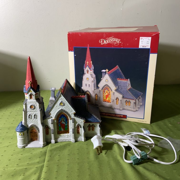 Lemax 1994 Dickensvale Church Porcelain House