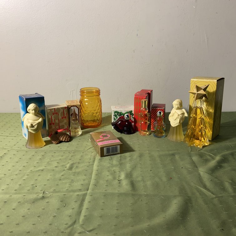 Avon Full Holiday Cologne Bottles with Boxes, 8pcs