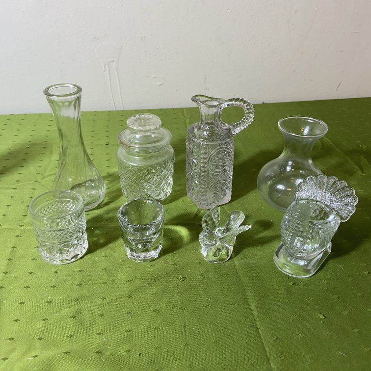 Pressed Glass Decorative Vessels
