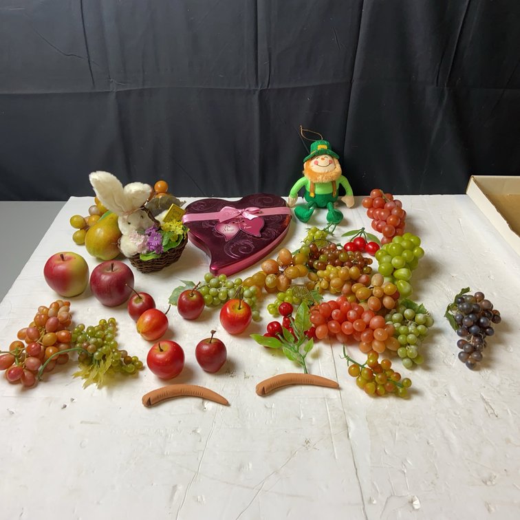 Faux Fruit, Decor, Plush and Candy Box