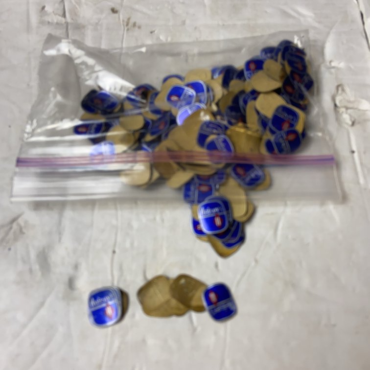 Bag of Heisey's Branded Stickers