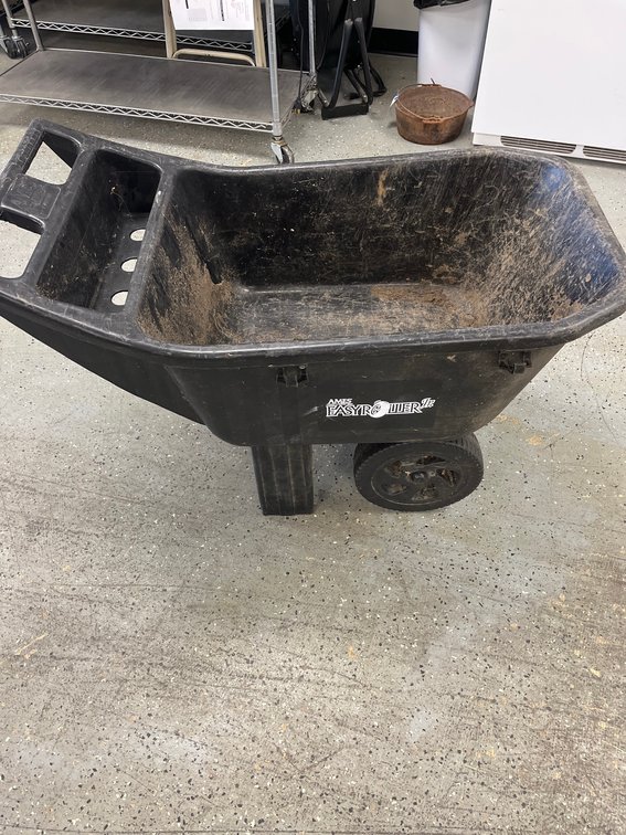 Ames Easy Roller Jr. Lawn Cart Black Plastic