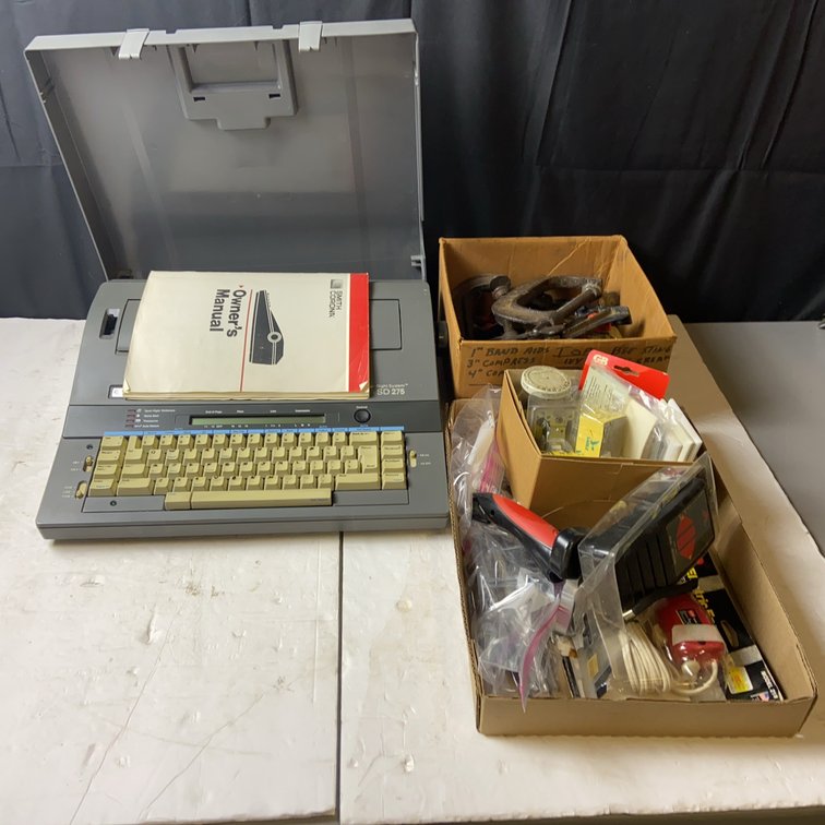 Smith Corona Electric Typewriter With Supplies