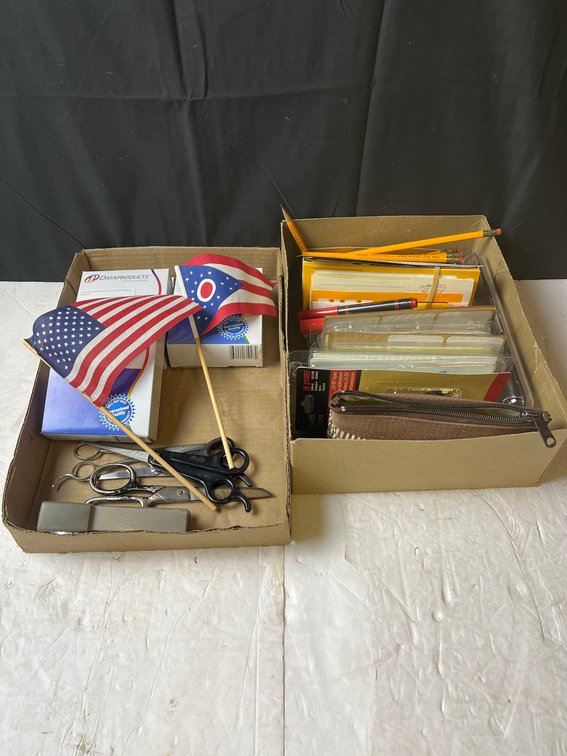 Office Supplies With Small Flags