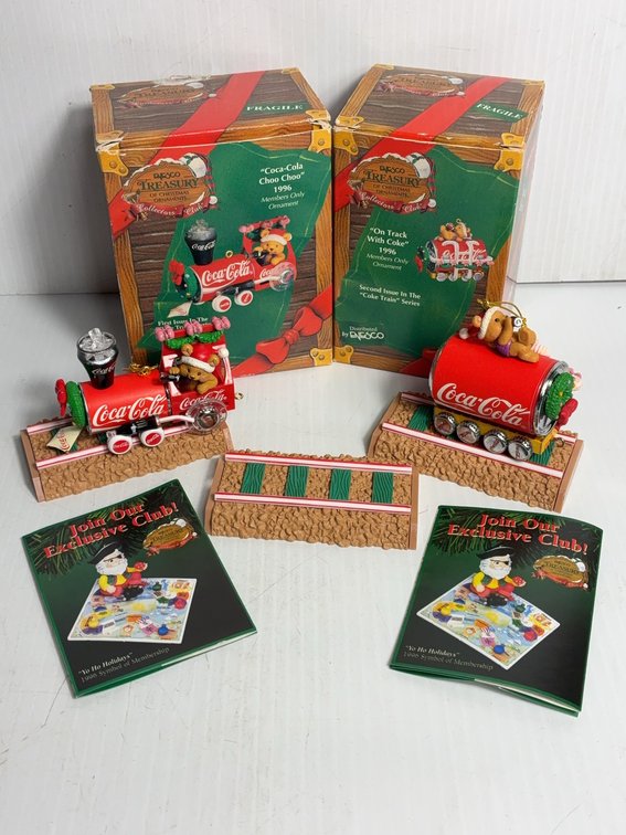 1996 Coca-Cola Enesco Train Set With Boxes