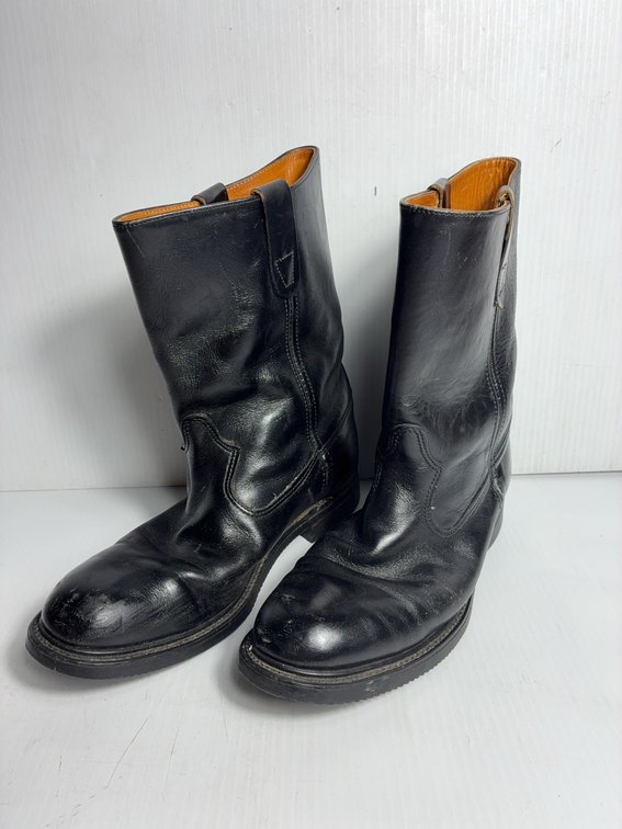 Black Leather Work Boots ANSI Z41-PT83 MI/75 C/75