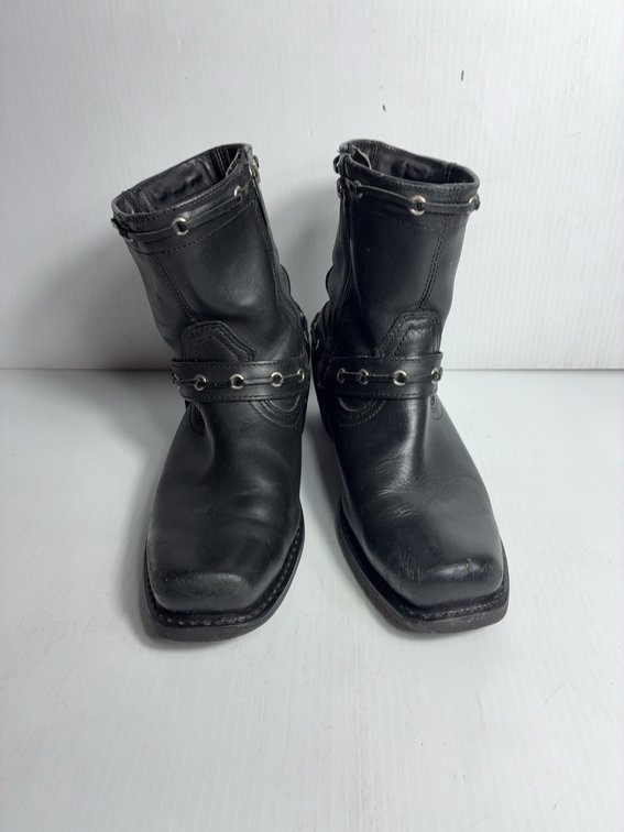 Harley-Davidson Black Leather Boots Size 9