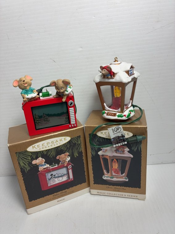 Hallmark 1996 Magic Mouse Ornaments, 2 Boxes