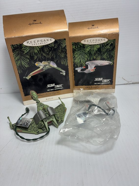 Hallmark Star Trek Ship Ornaments 1993 & 1994
