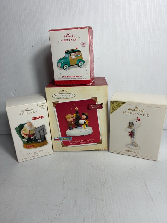 Hallmark Keepsake Ornament Lot of 4 Boxed