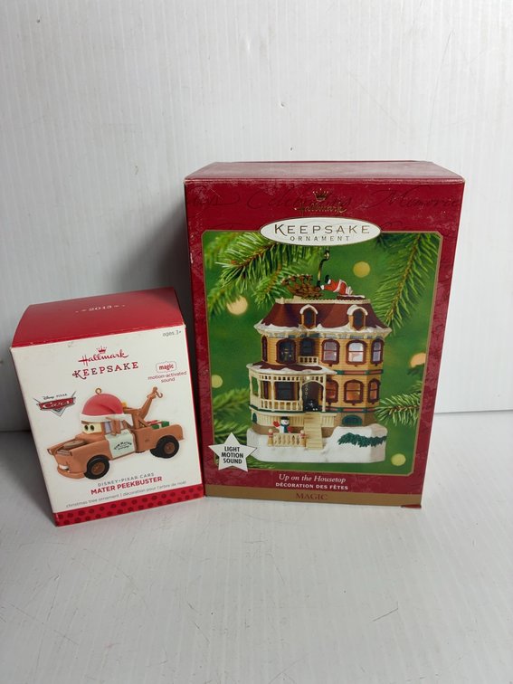 2 Hallmark Keepsake Ornaments in Boxes