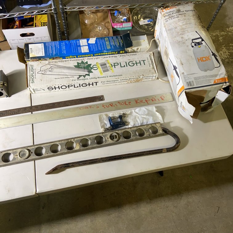 Shop Tools Including Miter Box & Sprayer