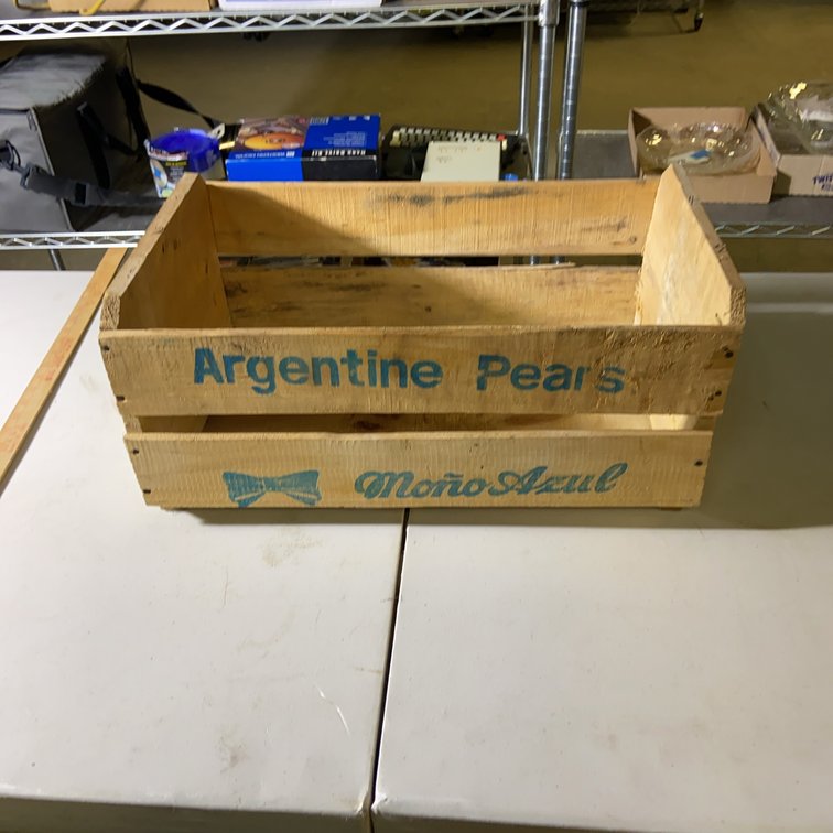 Monte Azul Argentine Pears Wooden Crate Box
