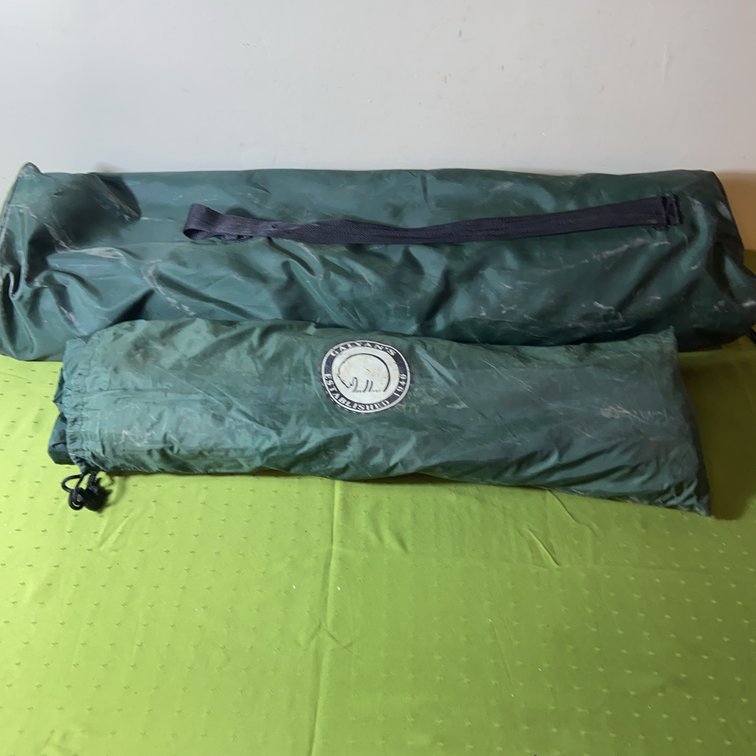 Galyan's Camping Tent In Green Carry Bag