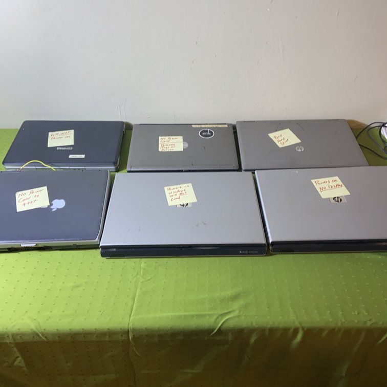 6 Laptops for Parts or Repair