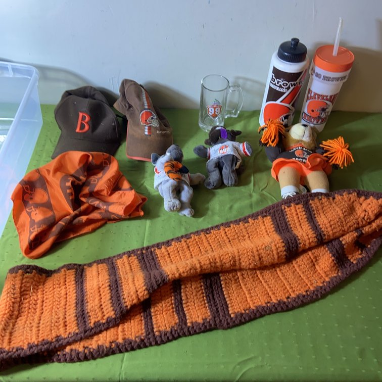 Cleveland Browns Fan Memorabilia Assortment