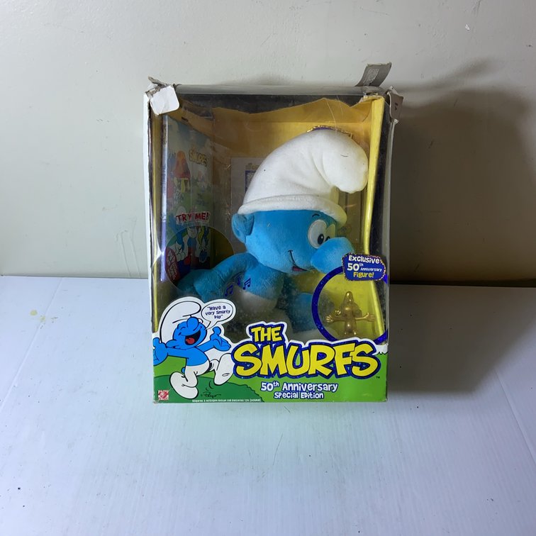 Smurfs 50th Anniversary Plush with Figurine