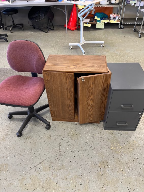Office Storage Cabinet, File Cabinet, Desk Chair