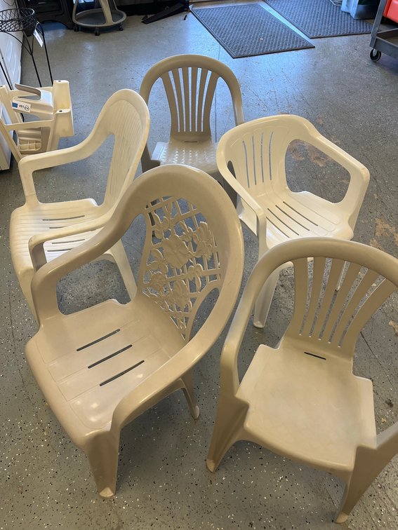 5 Mismatched Outdoor Patio Chairs