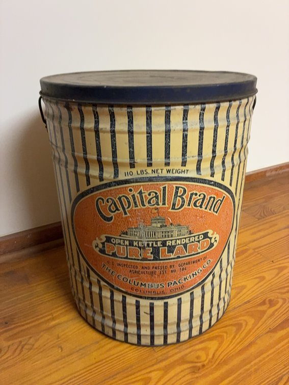Capital Brand 10 Lbs. Lard Tin Pail