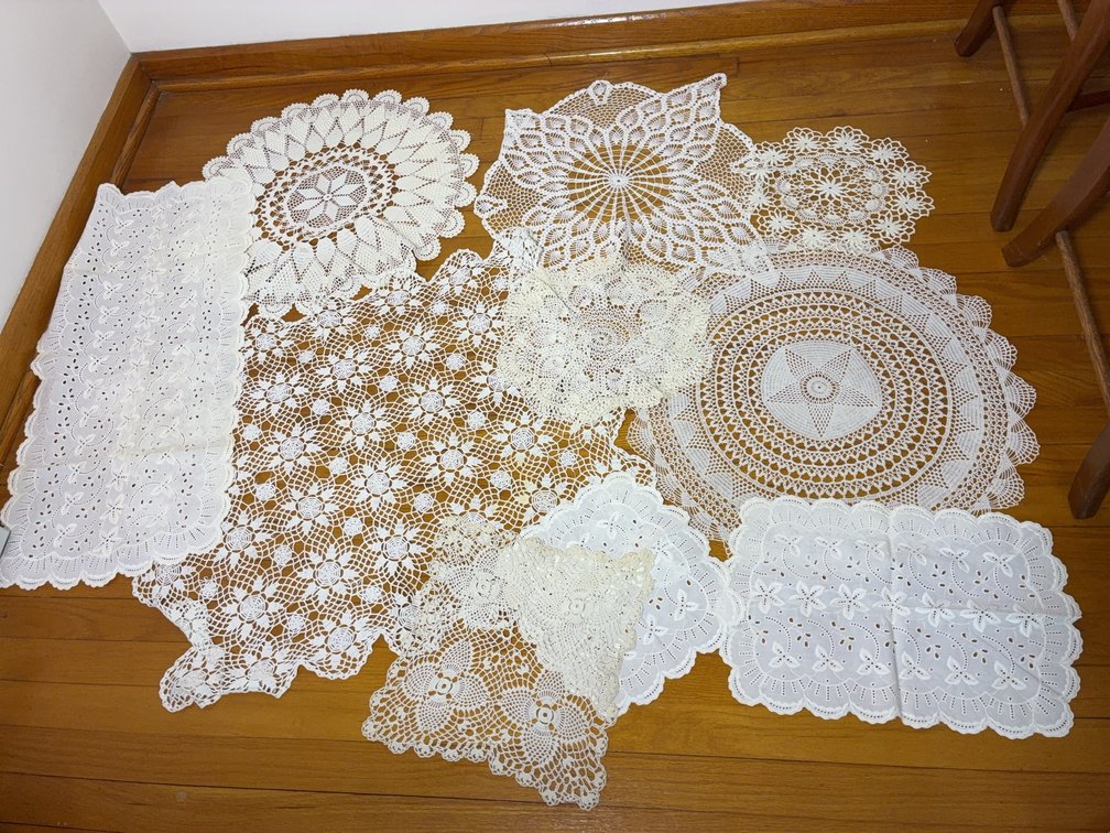 Crochet and Embroidered Doilies Lot