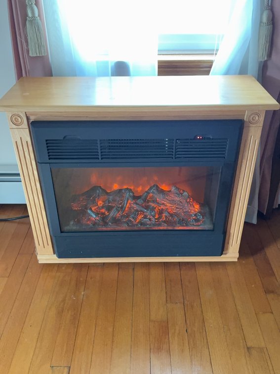 Heat Surge Electric Fireplace With Amish Mantle