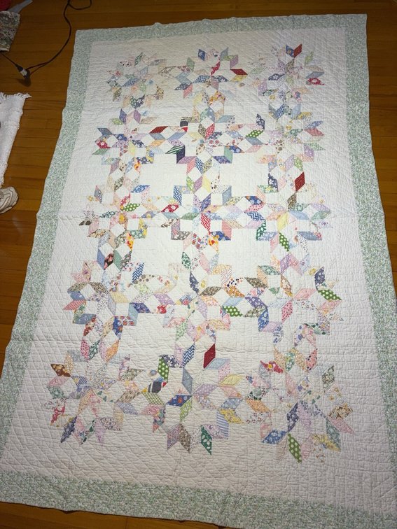 Multi-Color Patchwork Quilt, 92 x 58 in