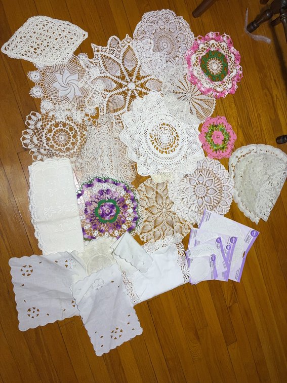 Crochet and Embroidered Doilies Lot