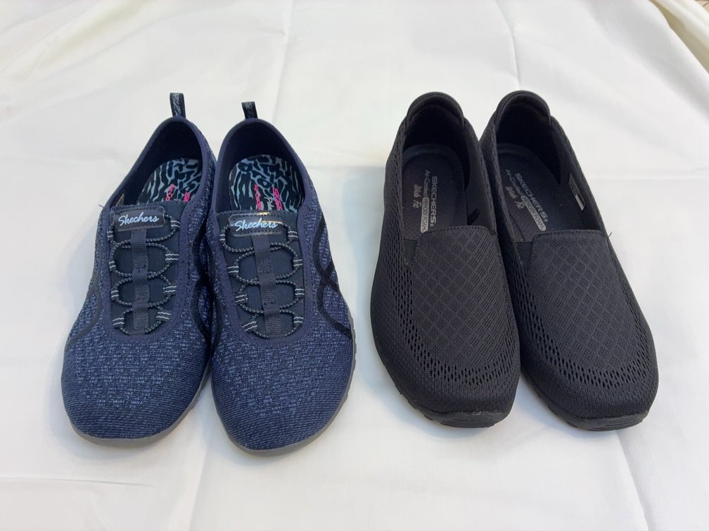2 Skechers Women's Slip-On Shoes Size 8.5 & 9