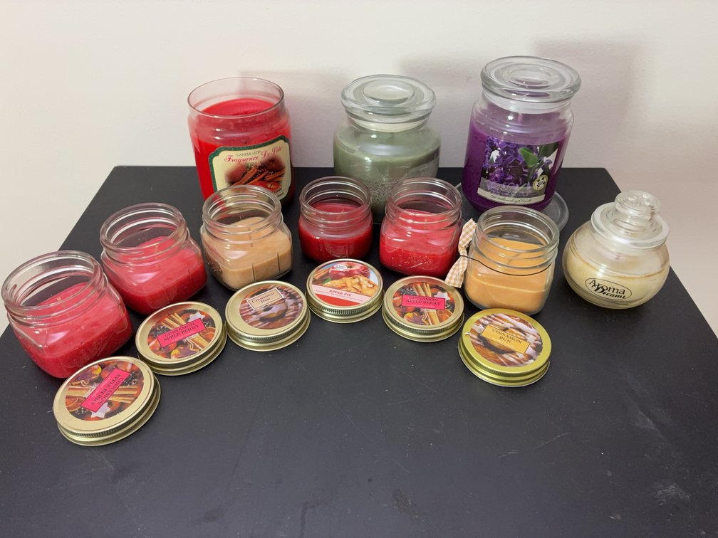 Scented Jar Candle Collection, 10 Pieces