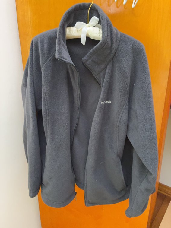 Columbia Fleece Jacket 2X Gray Full Zip