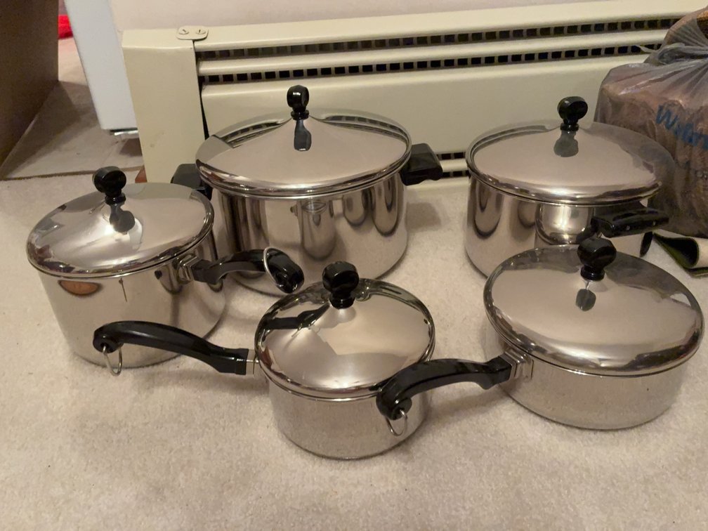 Farberware 5-Piece 18/10 Stainless Cookware Set