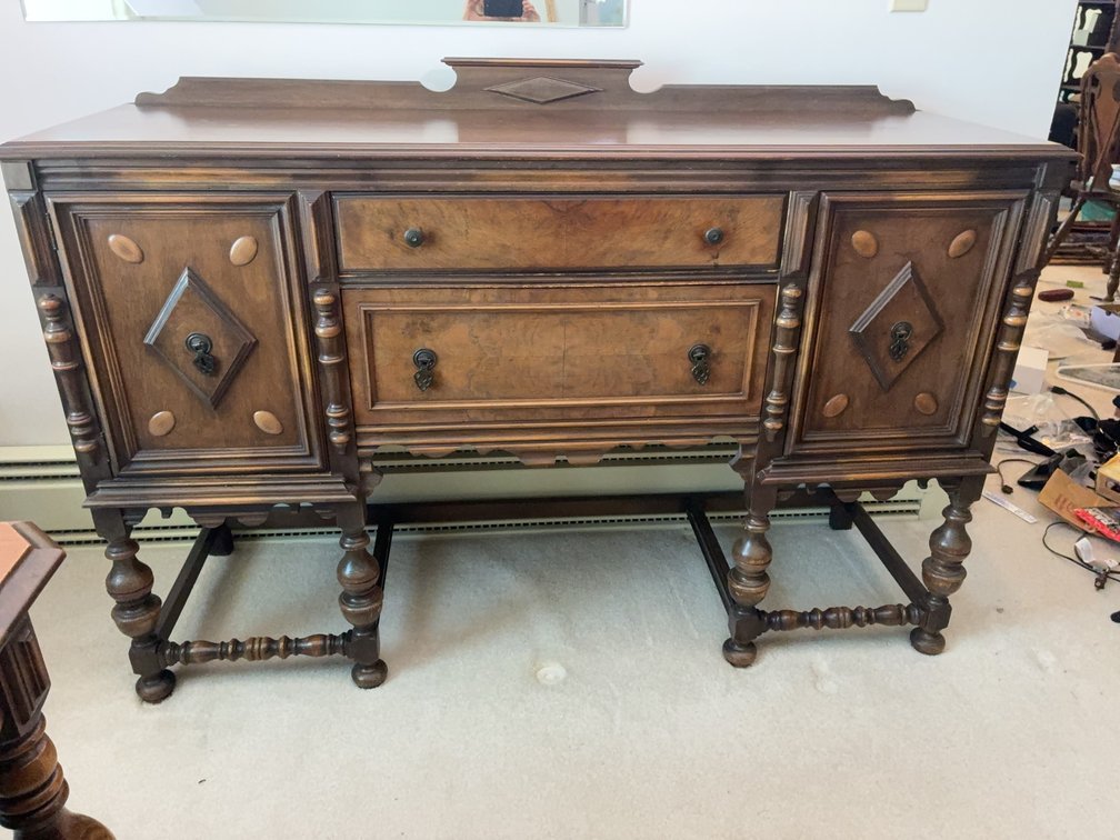 Wood Sideboard Buffet, Approx. 61x41x20 Inches