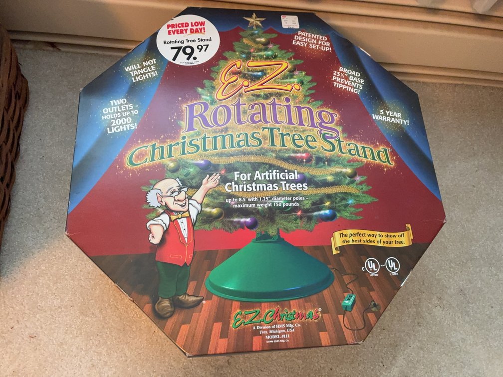 EZ Rotating Christmas Tree Stand, Tested