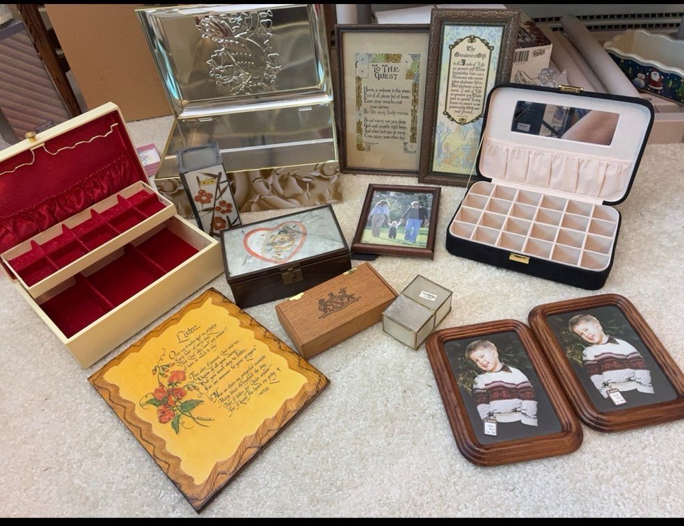Jewelry Boxes and Framed Plaques