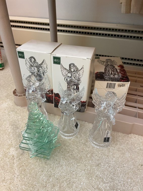 Mikasa Angel Chorus Crystal Figurines, Set of 3