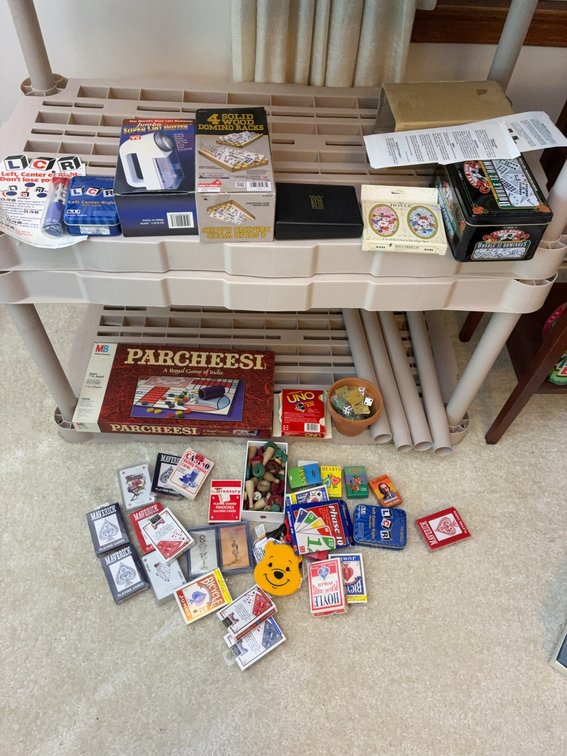 Board, Card, and Dice Game Lot Assortment