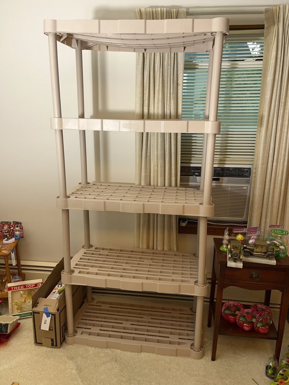 Plastic Storage Shelving Unit, 72x36x18 Inches