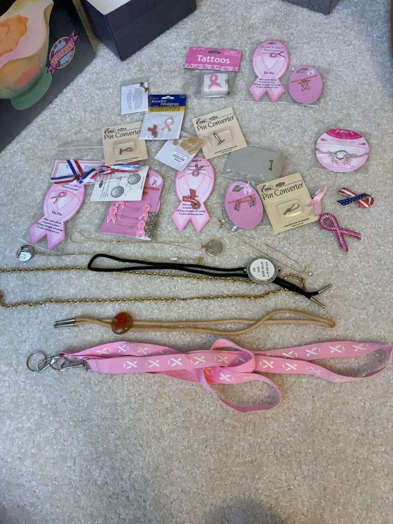 Breast Cancer Awareness Pins and Accessories