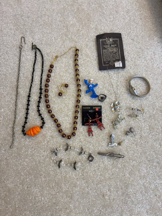 Costume Jewelry Lot With Watch and Accessories