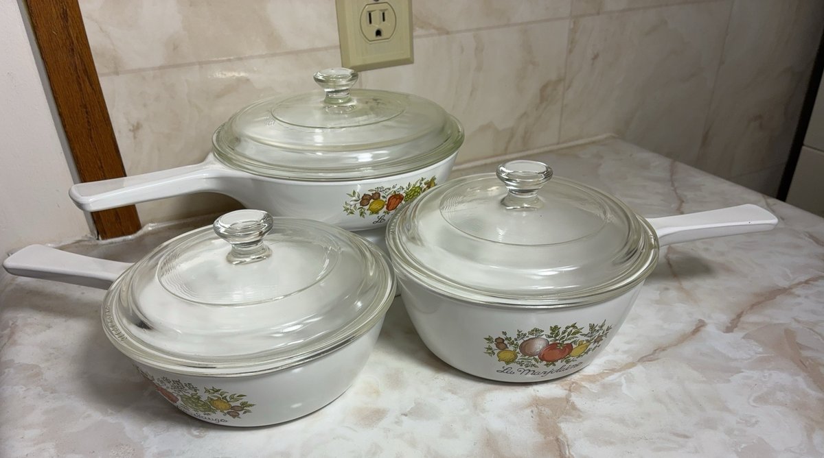 Corning Ware Spice of Life Saucepan Set w/ Lids