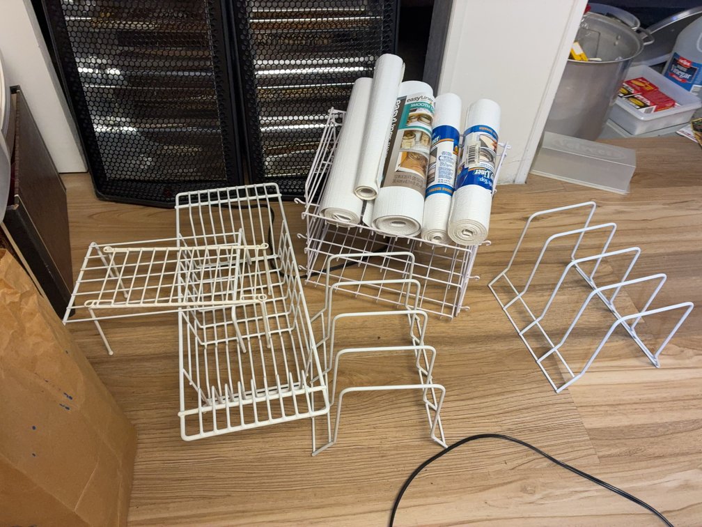 Wire Shelves and Easy Liner Rolls
