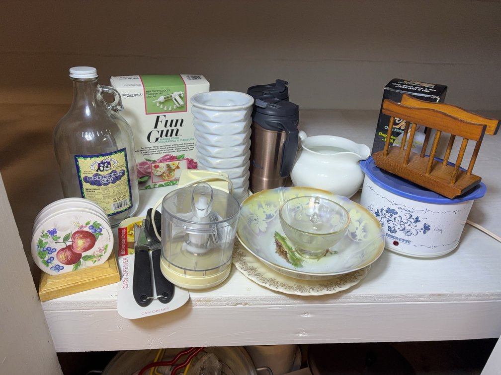 Kitchenware Lot With Bavaria Plates, Utensils