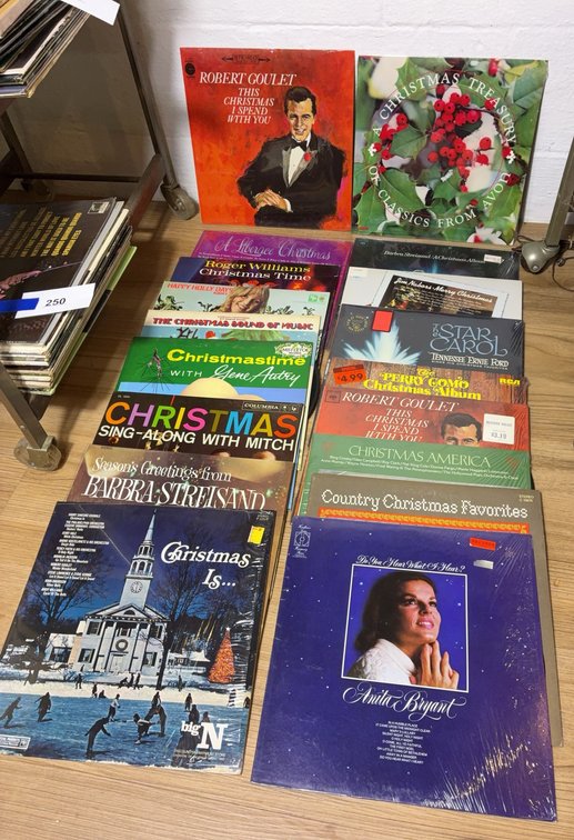 Christmas Vinyl LP Collection, 13 Assorted Titles